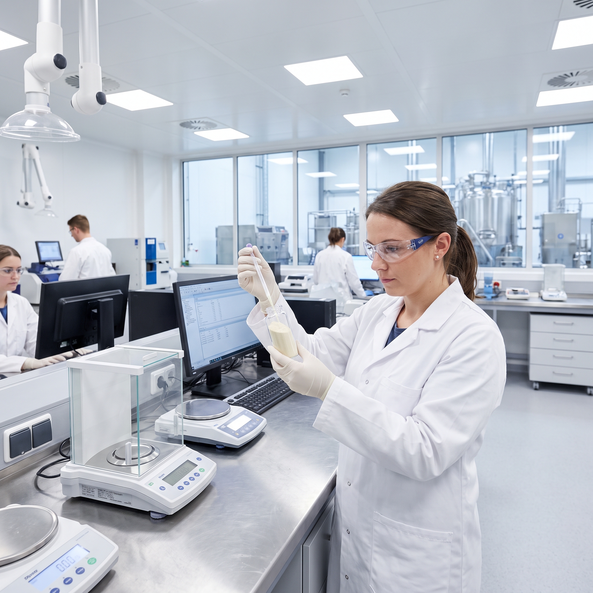 Qualitätskontrolle von Pulverprodukten